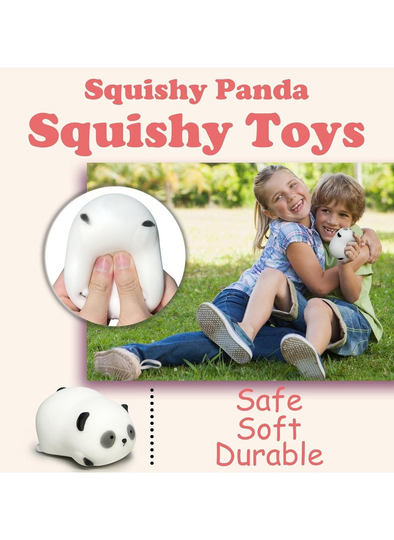 CMGTYYD - Panda Shape Stress Dough Balls, Panda Squeeze Stress Balls, Portable Squeeze Sensory Panda Toys Sensory Toys, Panda Bouncy Toys - Panda Shape Squeeze Balls, Soft Squeeze Toys Anxiety Resistant, Novelty Stress Resistant - Image 1