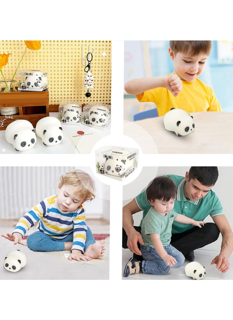 CMGTYYD - Panda Shape Stress Dough Balls, Panda Squeeze Stress Balls, Portable Squeeze Sensory Panda Toys Sensory Toys, Panda Bouncy Toys - Panda Shape Squeeze Balls, Soft Squeeze Toys Anxiety Resistant, Novelty Stress Resistant - Image 1