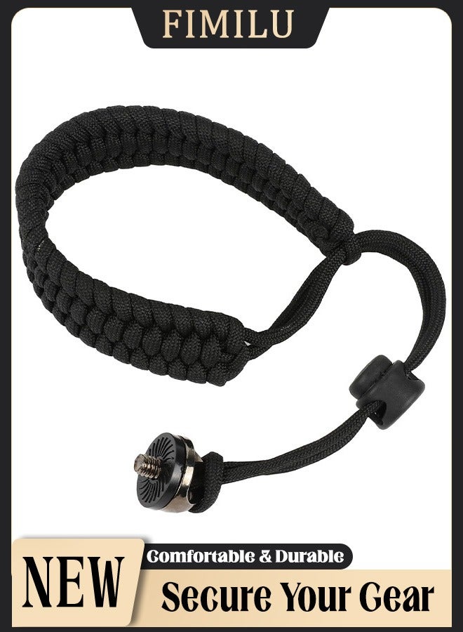 FIMILU Camera Wrist Strap Lanyard, Adjustable Nylon Hand Wrist Straps Lanyard with a 1/4" screw, for insta360 selfie stick, GoPro, Nikon Canon Sony Samsung Olympus DSLR cameras - Image 1