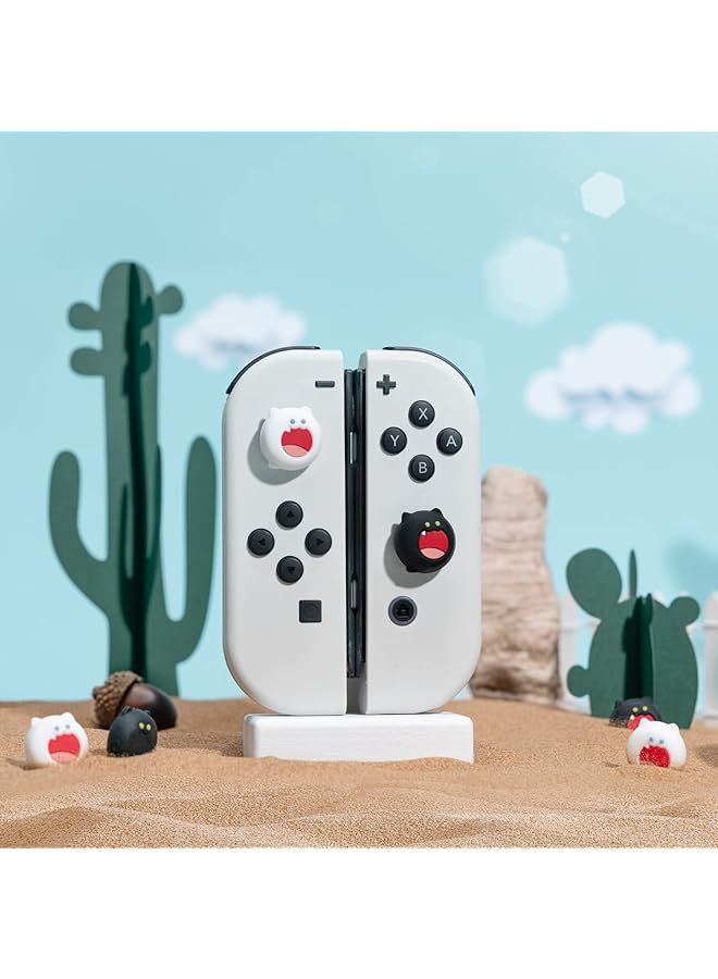 GEEKSHARE Cute Silicone Thumb Grip Caps Joystick Cover Compatible With Switch/Oled/Switch Lite 4Pcs Bobo Cat - Image 5