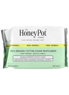 the Honey Pot company The Honey Pot Company, Organic Non-Herbal Cotton Cover Pantiliners , 30 Count  - Image 1