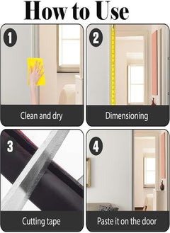 Generic Rubber Door Weather Stripping Door Seal Strip, Self-Adhesive Backing D-Shape Door Weatherstripping Frame Soundproof Door Seal Strip Weatherstripping Window Insulation, 10M/32 Feet  - Image 5