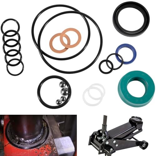 sevencow 328.12160 Floor Jack Seal Kit for Craftsman 2 Ton Floor Jack Replacement Part for Repairs,Seal Replacement Kit (21pcs) - Image 1