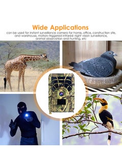 Generic Digital Trail Camera 12MP HD Hunting & Trail Camera Motion Activated Night Infrared Vision Waterproof 46pcs IR Lights for Outdoor Wild Hunting Home Security Animal Observation Game  - Image 5