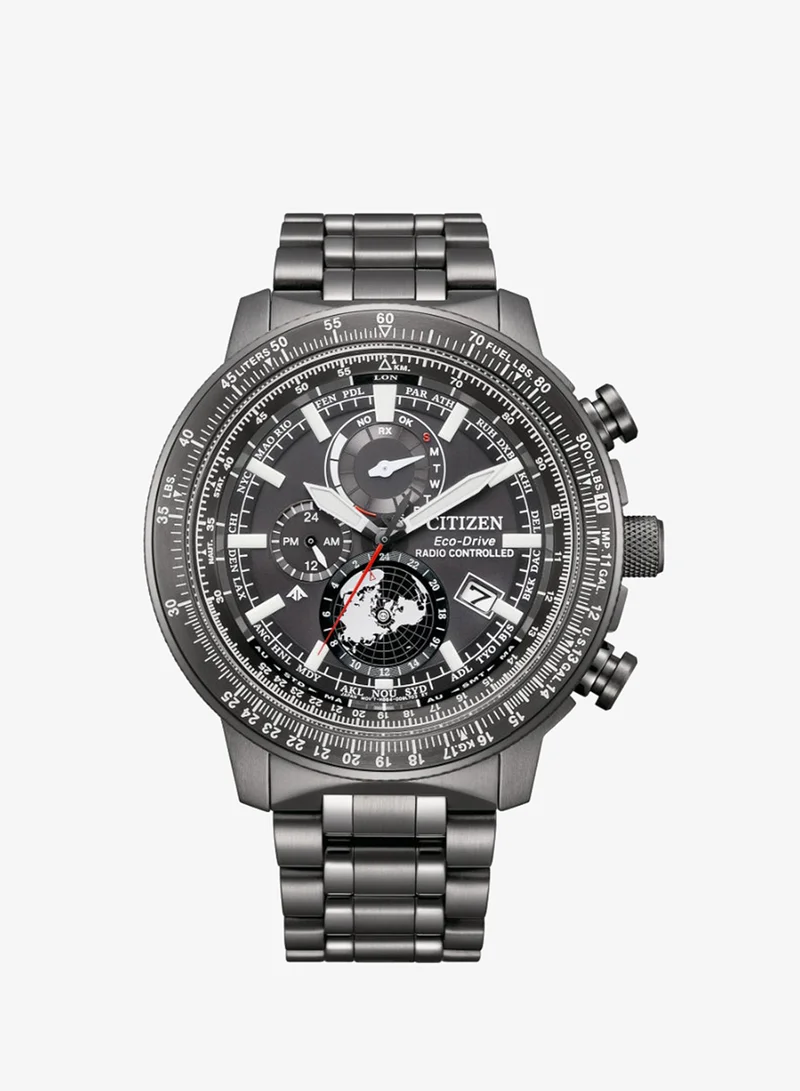 Citizen Men's Stainless Steel with Grey Plating Quartz Women Watch BY3005-56G - 46 mm
