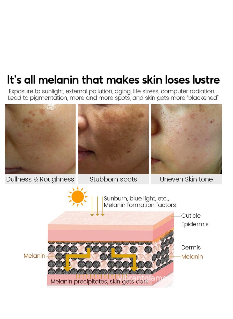 Vibrant Glamour Vitamin C Cream for Brightening Dull Skin Reducing Roughness and Dark Spots Deep Moisturizing Even Skin Tone Anti-Aging Hydrating Facial Cream Ideal for All Skin Types 30g - Image 2