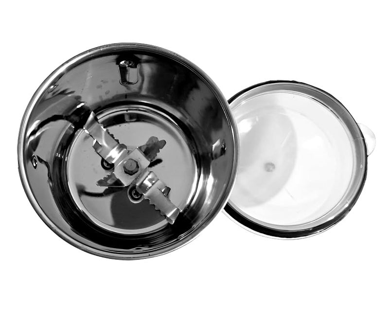 Stainless Steel Heavy Quality Mixer Grinder Jar Combo for Precision Grinding Suitable for All mixer Grinder Efficient Blade with Sharp Cutting Edge 4 Teeth Coupler Combo of 3  - Image 4