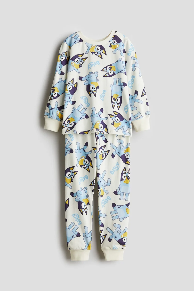 H&M Printed cotton jersey pyjamas