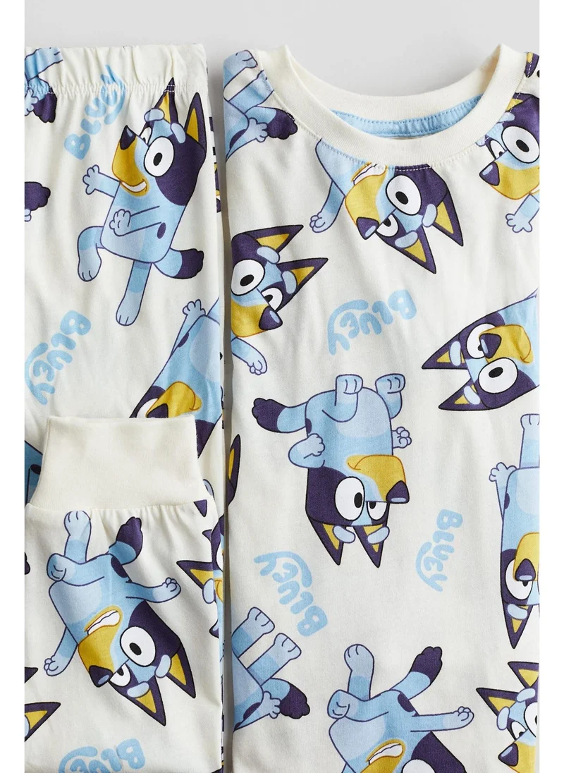 H&M Printed cotton jersey pyjamas