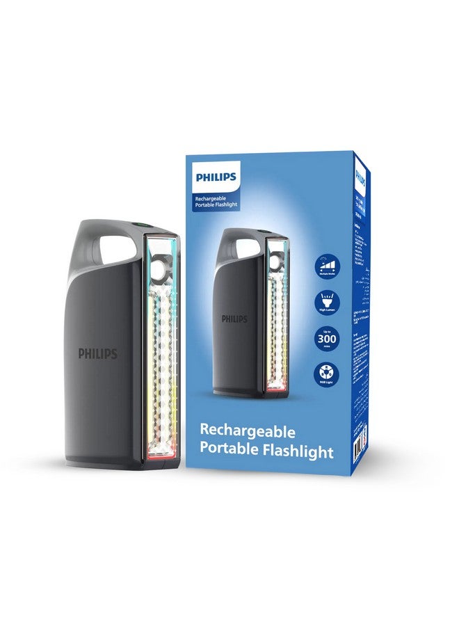 Philips 1000 Lumens ABS Multi-Functional Emergency Rechargeable Flashlight 28.6 x 8.6 x 15 cm SFL3402/56 Grey/Black - Image 1
