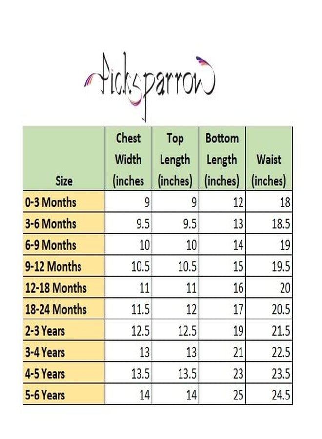 Picksparrow ملابس بيكسبارو كيدز باتو بافاداي/كيرالا كاسافو التقليدية (متعددة الألوان) (0-3 أشهر، زهرة باتوبافادا) - Image 3