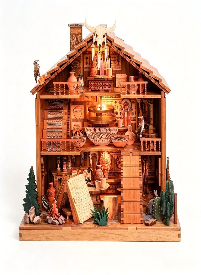 ETKVR DIY Miniature House Kit for Adults, Dollhouse Mini House Kit - Image 1