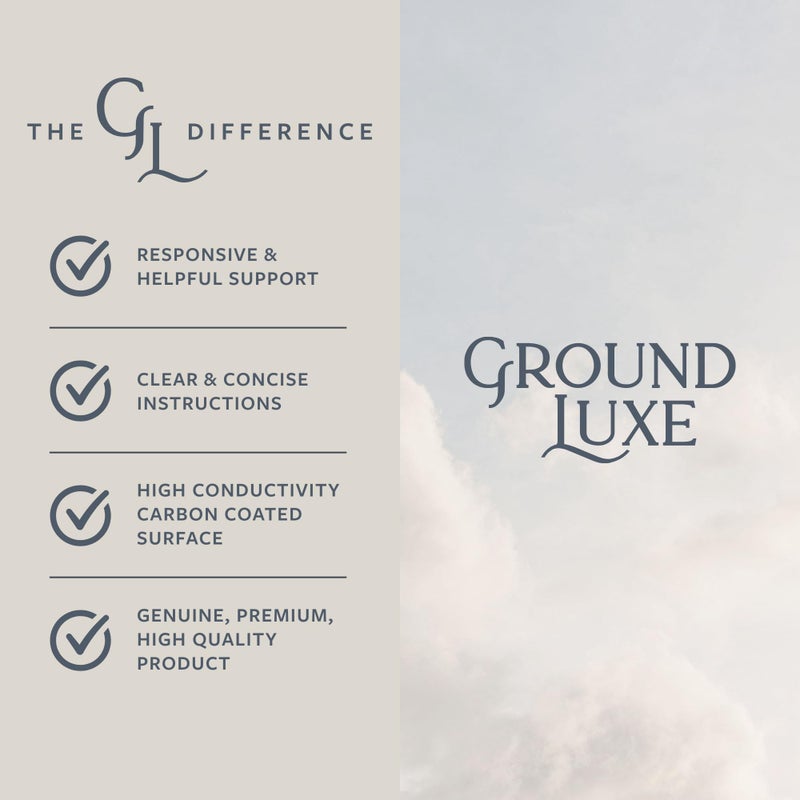 GroundLuxe Earthing Mat for Feet- Universal Grounding Mat w/ 15 Foot grounding Cord, Tester and Adaptor- Grounded Pad to Connect to The Earth - Image 3
