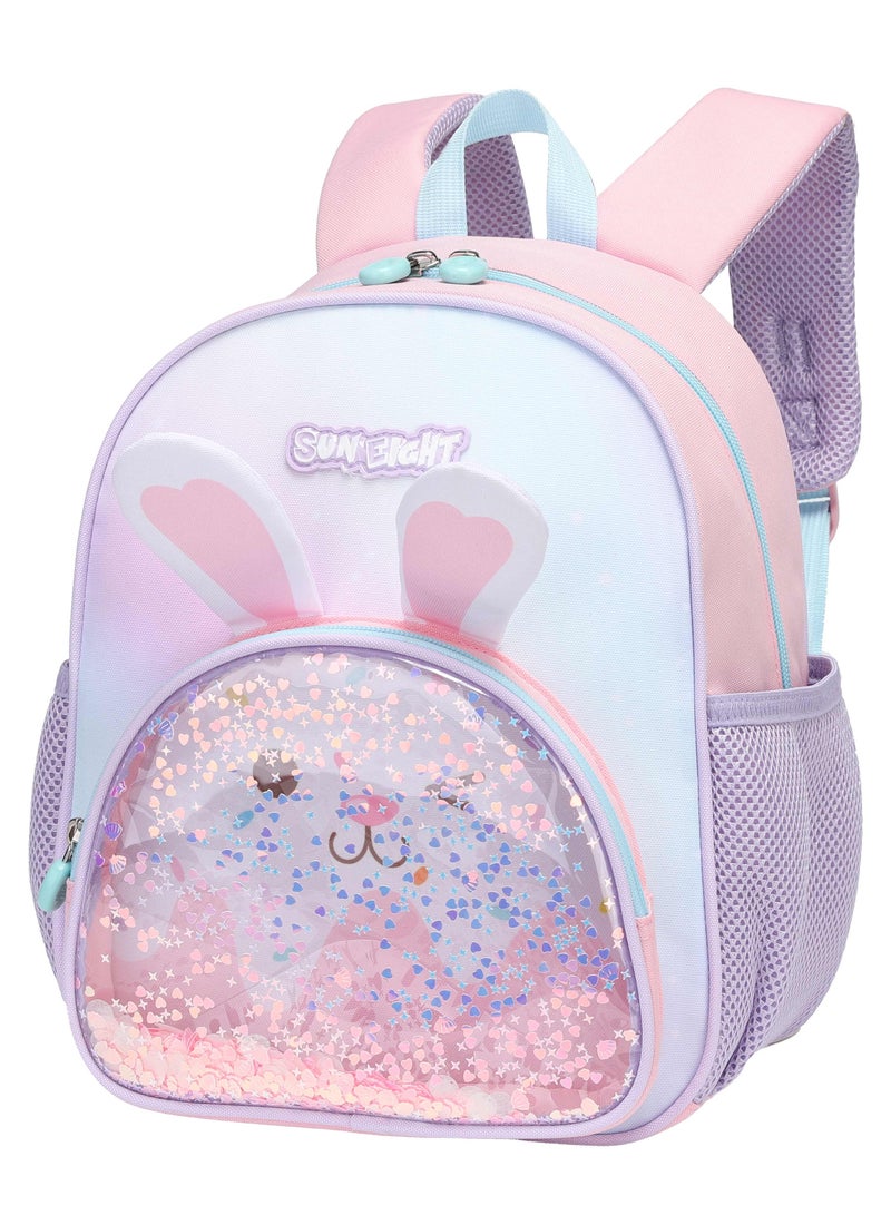 SUN EIGHT Premium Kids Backpack Water Resistant Light Weight Multifunctional Preschool Toddler Bag for Girls and Boys, SE22179, Pink - Image 1