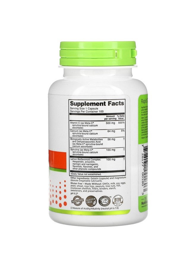 Nutribiotic Meta-c 500 mg, 100 Caps, 100 Count - Image 2