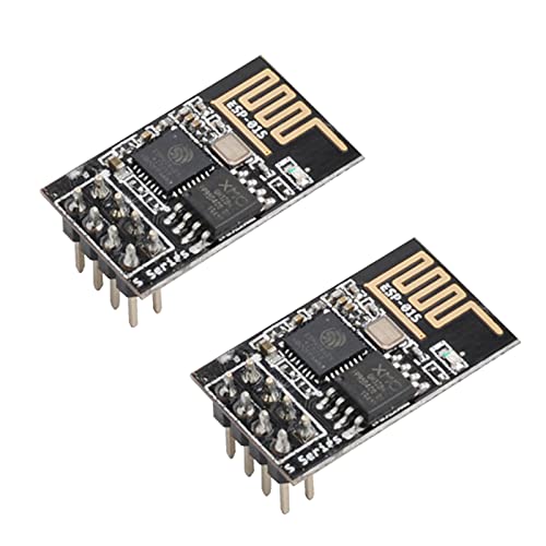 Wishiot 2pcs ESP-01S ESP 01S WiFi Wireless Serial Transceiver Module 4MB Flash 3.3V Wi-Fi Module Compatible with Ar-duino IDE - Image 1