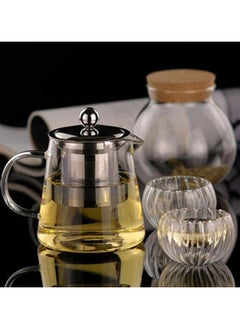 Generic Kettle 550ml Tea Kettle Borosilicate Glass Hot Water Kettle with Stainless Steel Infuser and Lid Tea Pot Kettle for Green Tea, Hot Water, Milk, Coffee  - Image 2