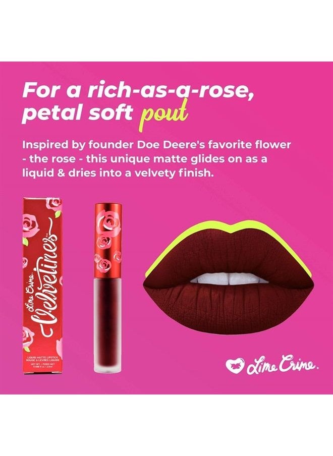 Lime Crime Velvetines Liquid Matte Lipstick, Wicked - French Vanilla Scent - Long-Lasting Velvety Matte Lipstick - Won't Bleed or Transfer - Vegan  - Image 3
