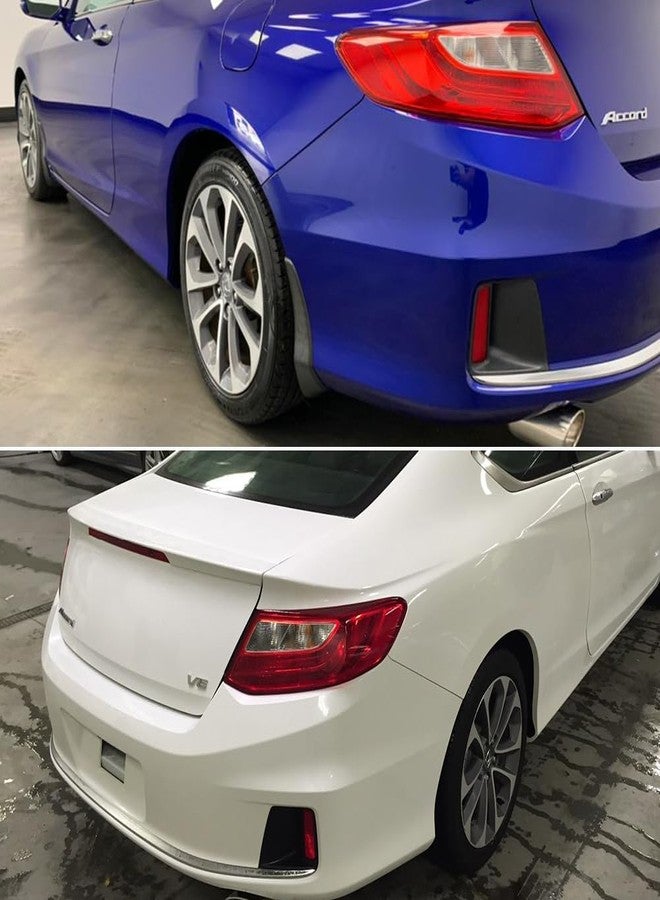 TurningMax For 2013 2014 2015 Honda Accord Coupe LED Rear Bumper Reflector Tail Brake Light housings Red Lens 33505T3LA02 / 33505-T3L-A02 - Image 5