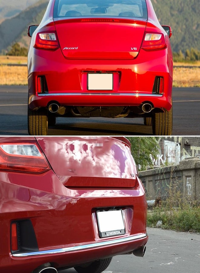 TurningMax For 2013 2014 2015 Honda Accord Coupe LED Rear Bumper Reflector Tail Brake Light housings Red Lens 33505T3LA02 / 33505-T3L-A02 - Image 4