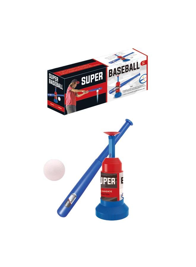 الأزرق جي دبليو <تصدير إلى أمريكا الشمالية> 2 في 1 لعبة مضارب الكرة اللينة للأطفال كرة السلة المحمولة ضربة قاعدة التدريب - Image 1