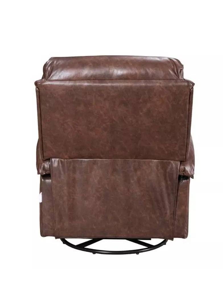 Homez Recliner Chair with Rocking and Swivel Function Brown - Image 4