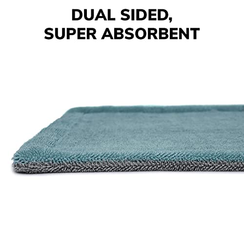 ShineXPro Microfiber Cloth For Car - Puremagic 1100 Gsm Twisted Loop Super Absorbent Towel - Edgeless Design With Plush Pile, Lint Free Cloth For Drying & Detailing, Transparent - Image 3