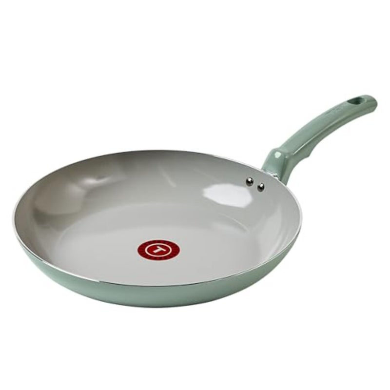 12 Inch Ceramic Non-Stick Fry Pan for Healthy Cooking, Oven and Broiler Safe up to 350F, Mint Green Ceramic Cookware Skillet - Image 1