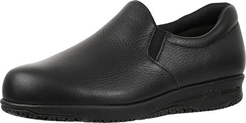 SAS Patriot Non-Slip Comfort Loafer - Shoes for Women - Lightly Cushioned Collar - Round Toe - Leather Uppers Black 6.5 W - Wide (C) - Image 2