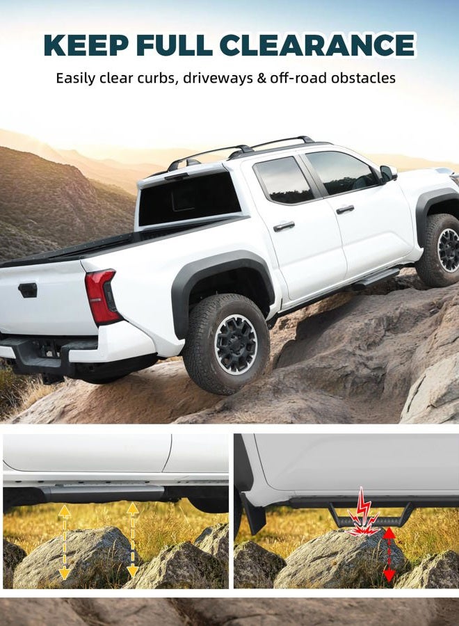 Trumgeta 6" EZ Side Steps Fit for 2019-2026 Dodge Ram 1500 Crew Cab Quad Cab, No Drill Truck Aluminum Running Boards, 350 lbs Per Panel Black Nerf Bars Ram Accessories - Image 5