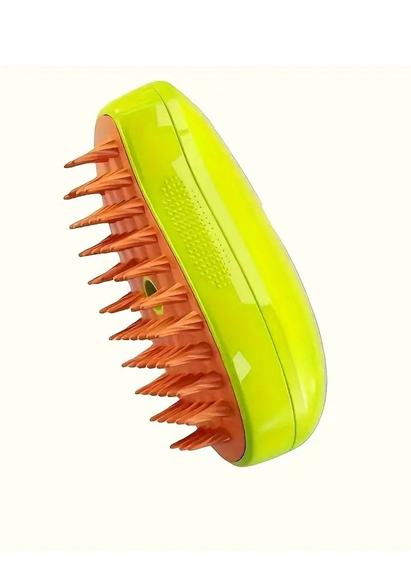 Generic Cat Steam Brush, 3 in 1 Cat Brush, Long Short Hair Dog Brush with USB Charger and No-Wash Serum, Cat Brush for Massage  - Image 1