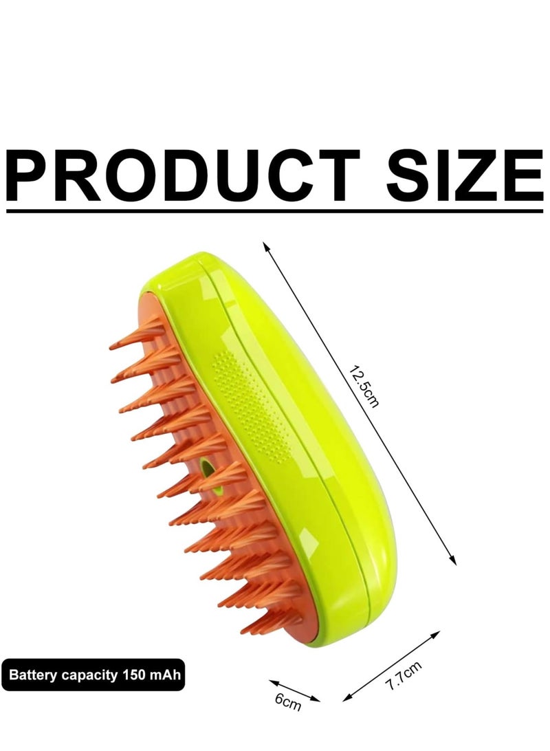 Generic Cat Steam Brush, 3 in 1 Cat Brush, Long Short Hair Dog Brush with USB Charger and No-Wash Serum, Cat Brush for Massage  - Image 2