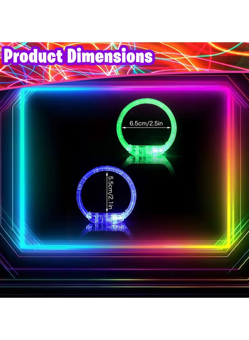 Home Smart Home Smart Glow Bracelets Set of 12 Pcs Assorted Color Glow in the Dark Wristbands Bracelet Toy for Kid's and Adults Neon Light Party Supplies - Image 3