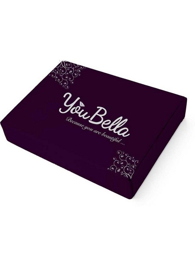 يو بيلا أقراط أذن على شكل وردة من YouBella Fashion Jewellery للبنات والنساء (أزرق غامق) - Image 5