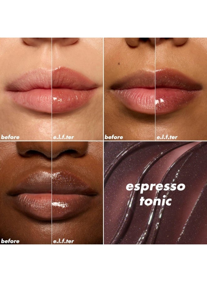 elf Glow Reviver Plumping Lip Oil Espresso Tonic - Image 2