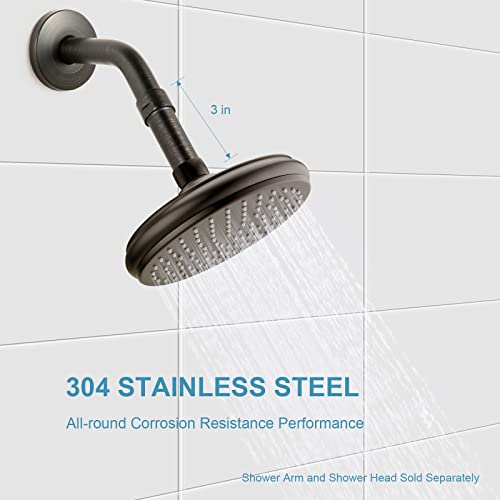 OFFO Shower Head Extension Arm 3 in, Oil Rubbed Bronze Shower Arm Extension Shower Head Extender Made of 304 Stainless Steel Shower Pipe Extension - Image 4