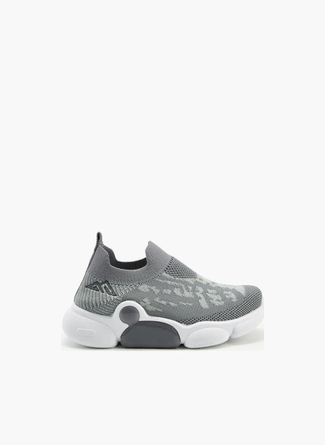 Textured Slip-On Sports Shoes