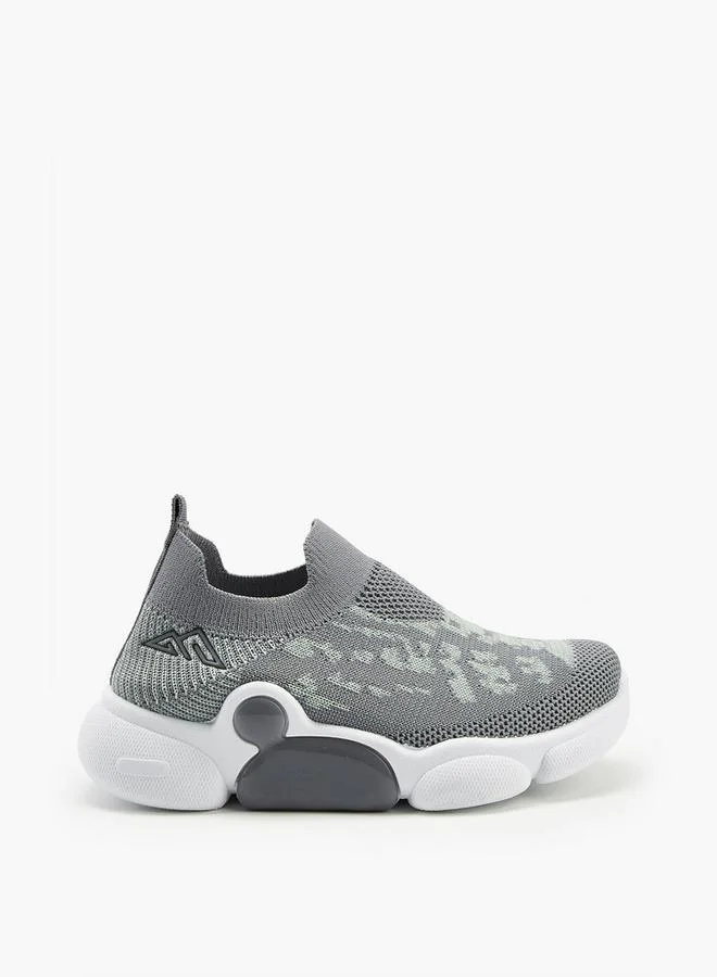 Oaklan by Shoexpress GREY Textured Slip-On Sports Shoes for Men | Best Price UAE