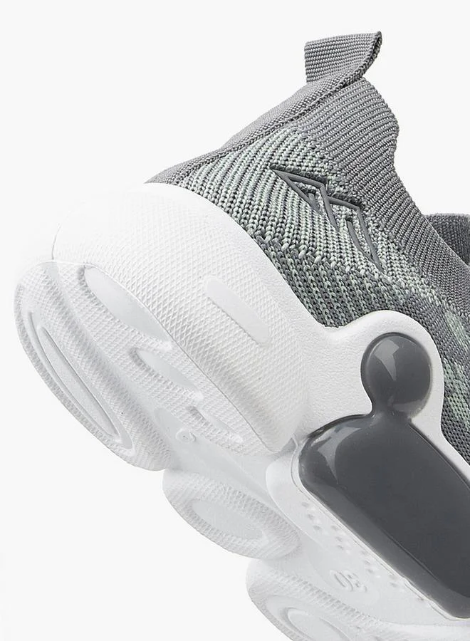 Oaklan by Shoexpress GREY Textured Slip-On Sports Shoes for Men | Best Price UAE