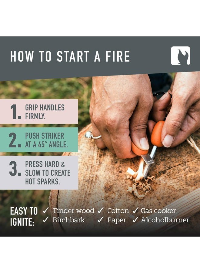 Light My Fire أداة إشعال النار من المغنيسيوم للجيش للرجال والنساء، برتقالي صدئ، مقاس واحد - Image 4