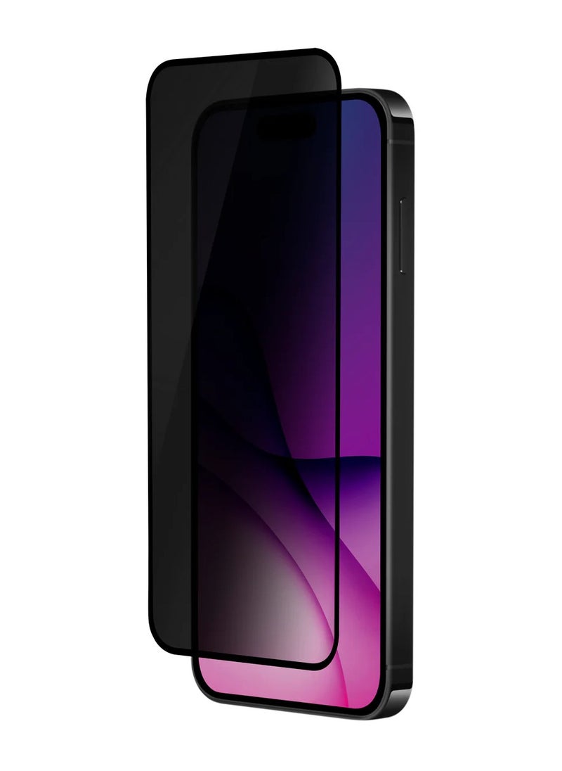 MOCOM iPhone 16 5D Anti-Spy Privacy Tempered Glass Screen Protector for iPhone 16 – 9H Hardness, Case-Friendly, Edge-to-Edge Protection, No Bubbles, Sensitive Touch, Scratch Resistant, Waterproof & Oil-Proof  - Image 1