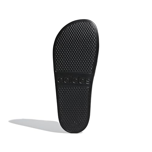 adidas unisex-adult Adilette Aqua Slides Black/White/Black 9 - Image 3