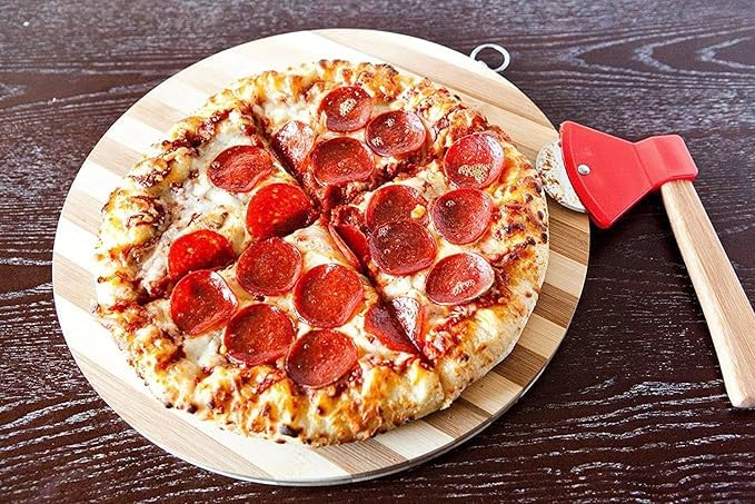 GNOLY Multifunction Axe Shape Pizza Slicer with AntiSlip Grip Handle for Pizza Bread Cakes - Image 5