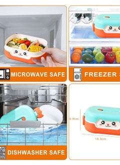 Excefore Lunch Box for Kids, Versatile food and snack container for both kids and adults. Dishwasher and microwave safe. BPA and PVC free. Leakproof design. Available in MIXCOLOR-A.  - Image 5