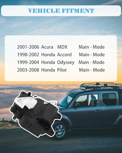 E-Shin 604-376 HVAC Air Heater Blend Door Actuator Compatible with Honda 1998-2002 Accord 1999-2004 Odyssey 2003-2008 Pilot 2001-2006 Acura MDX Main - Mode Replaces# 79140-S0X-A01 79140-S84-A01 - Image 5