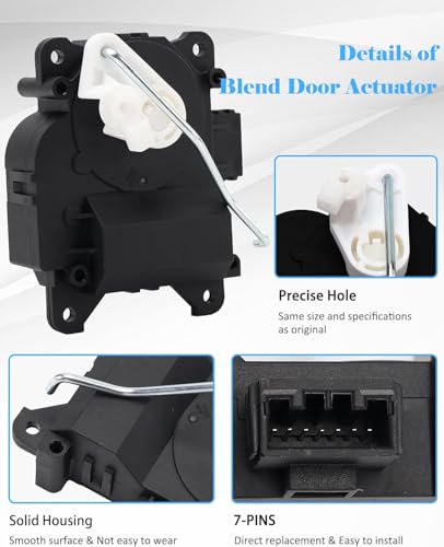 E-Shin 604-376 HVAC Air Heater Blend Door Actuator Compatible with Honda 1998-2002 Accord 1999-2004 Odyssey 2003-2008 Pilot 2001-2006 Acura MDX Main - Mode Replaces# 79140-S0X-A01 79140-S84-A01 - Image 3