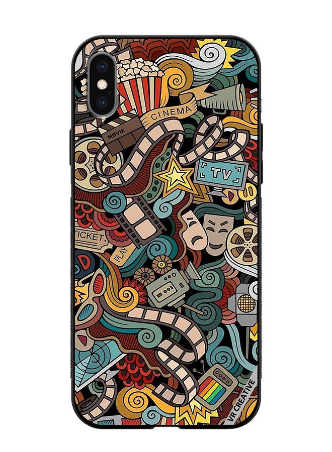 VR CREATIVE Protective Case Cover For Apple iPhone XS Max Cinema Design  Multicolour - Image 1