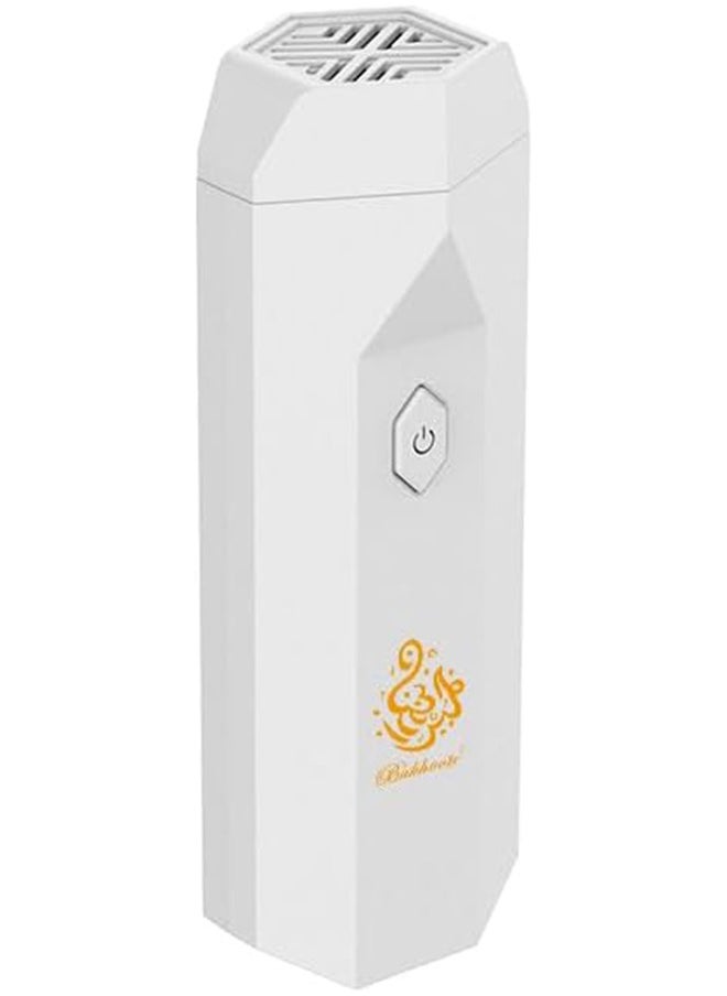 بخون - مبخرة شعر كهربائية V3 برأس مشط للشعر ورأس للاستخدام للسيارة والمنزل لون ابيض - Image 1