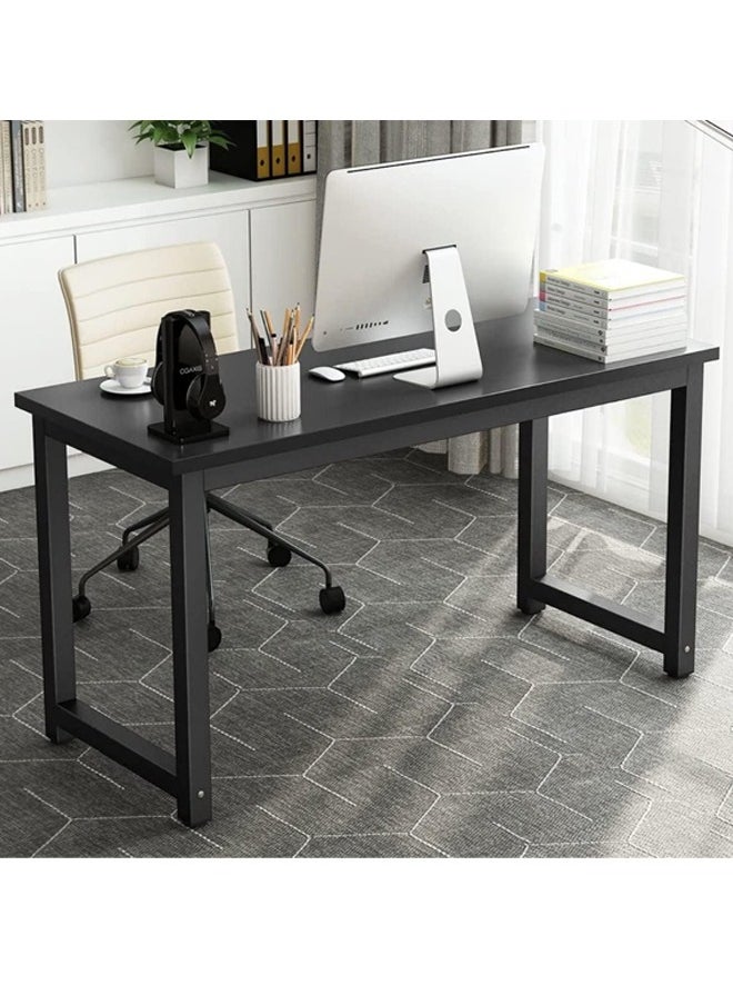 Beauenty - Computer Desk 120 * 60cm, Computer Laptop Table Desk Office Desk Study Writing Desk Easy Assembly, Computer Desk Modern Simple Style for Home Office - Image 1