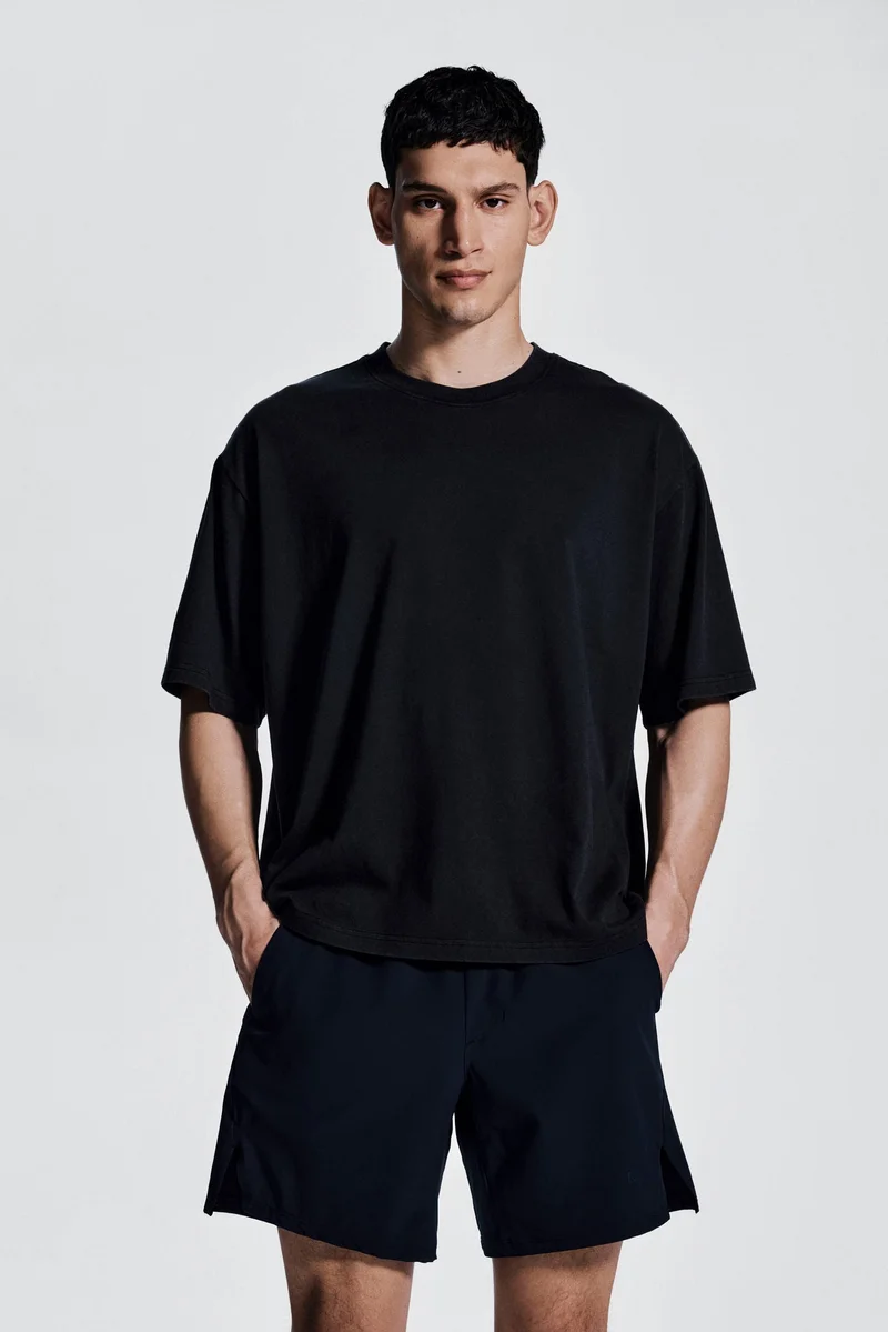 H&M Boxy-style sports top with DryMove™